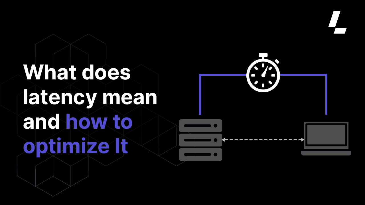 A timer shows latency between computer and server.