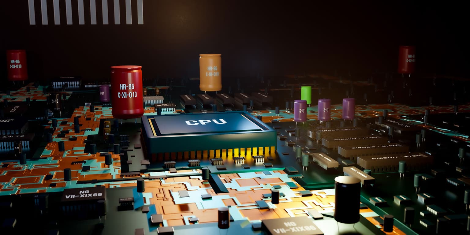 Insides of the computer illustrated